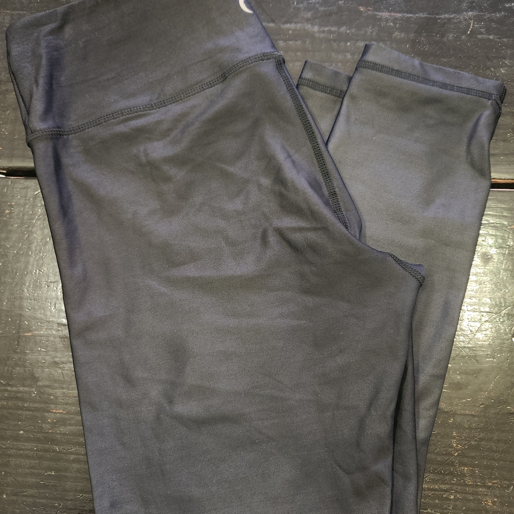 Zyia Black Metallic Light n Tight Hi-rise